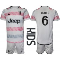 Camiseta Juventus Danilo Luiz #6 Segunda Equipación Replica 2023-24 para niños mangas cortas (+ Pantalones cortos)